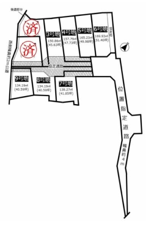 土地　緑区鳴海町前之輪　6号地